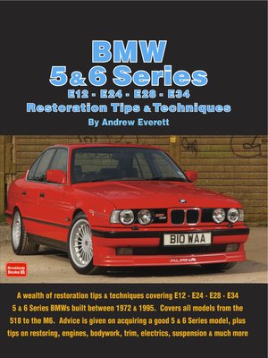 cover image of BMW 5 & 6 Series E12--E24--E28 -E34 Restoration Tips and Techniques